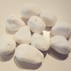 Πέτρες Κεραμικές Λευκές για τζάκια βιοαιθανόλης και αερίου