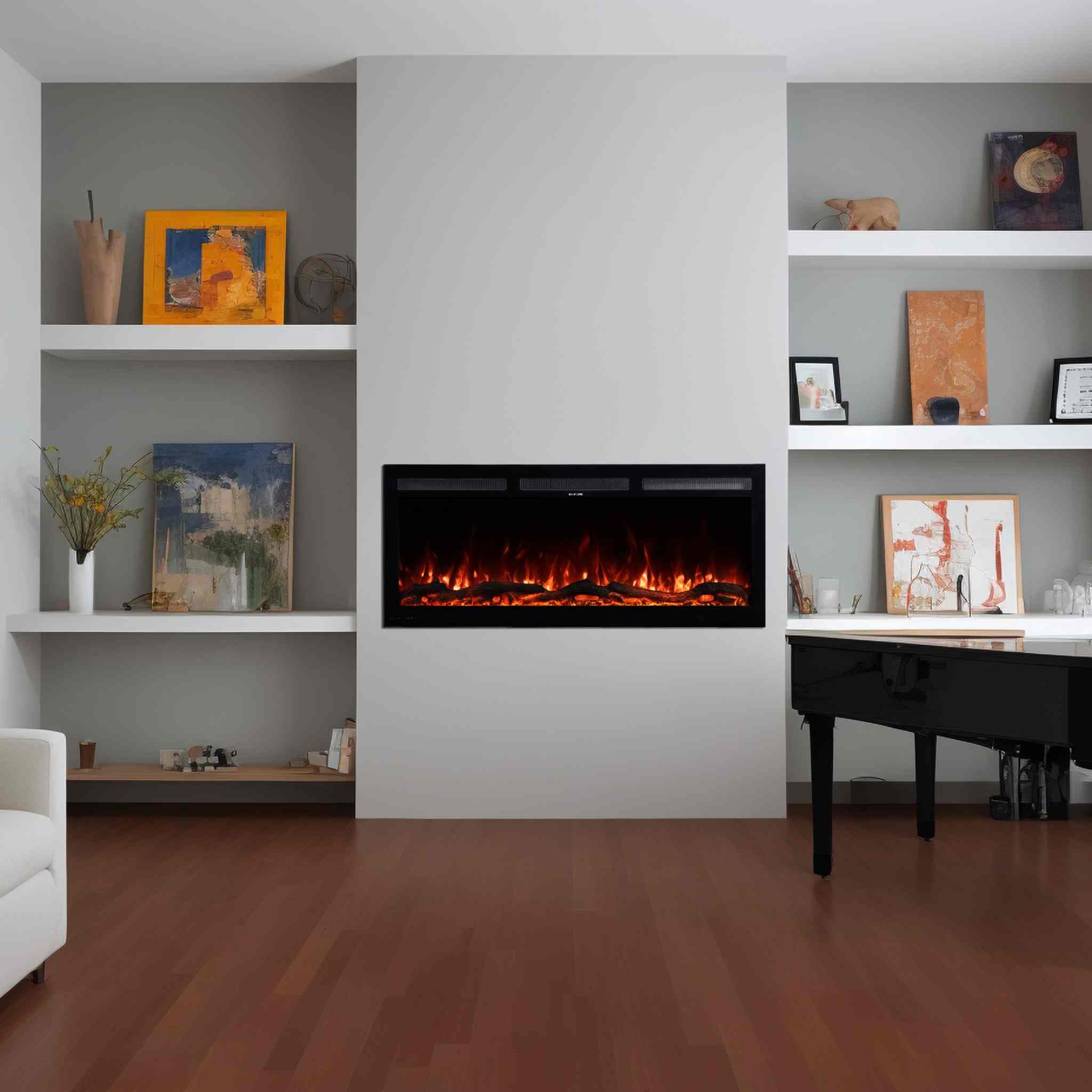 Ηλεκτρικό Τζάκι Smart Επιτοίχιο και Ένθετο SUPERIOR-42 L.E.D 1600W etzaki 04