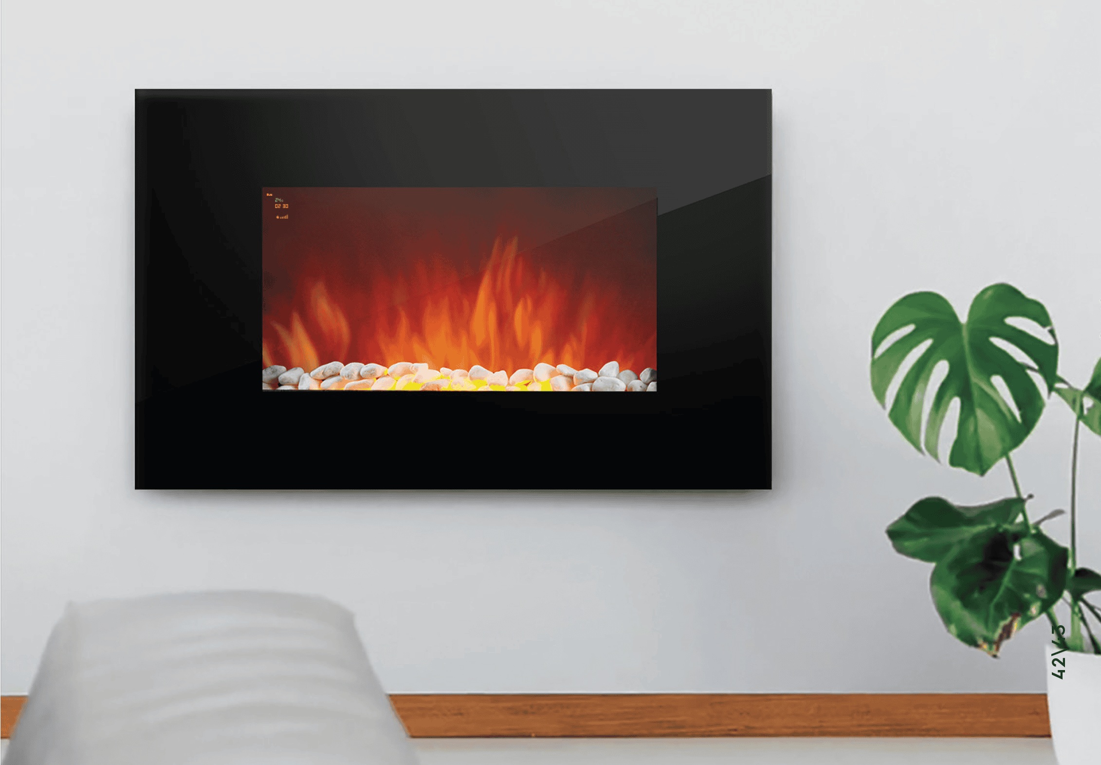 Τζάκι ηλεκτρικό επιτοίχιο Electrolux EFPW 1250 etzaki.gr 03