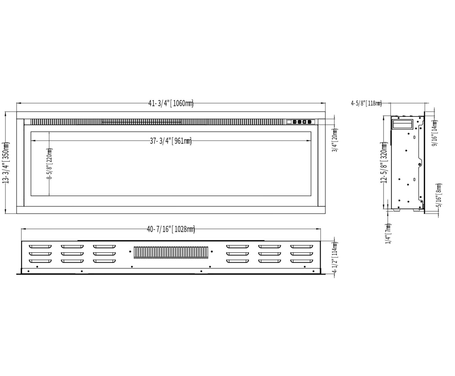Ηλεκτρικό Τζάκι Smart Επιτοίχιο και Ένθετο Notting Hill L.E.D 1800W etzaki.gr 14