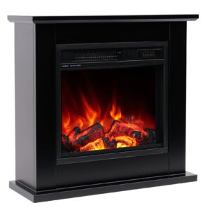 Monte Carlo Black- Επιδαπέδιο ηλεκτρικό τζάκι 1350W με επένδυση MDF etzaki.gr 02
