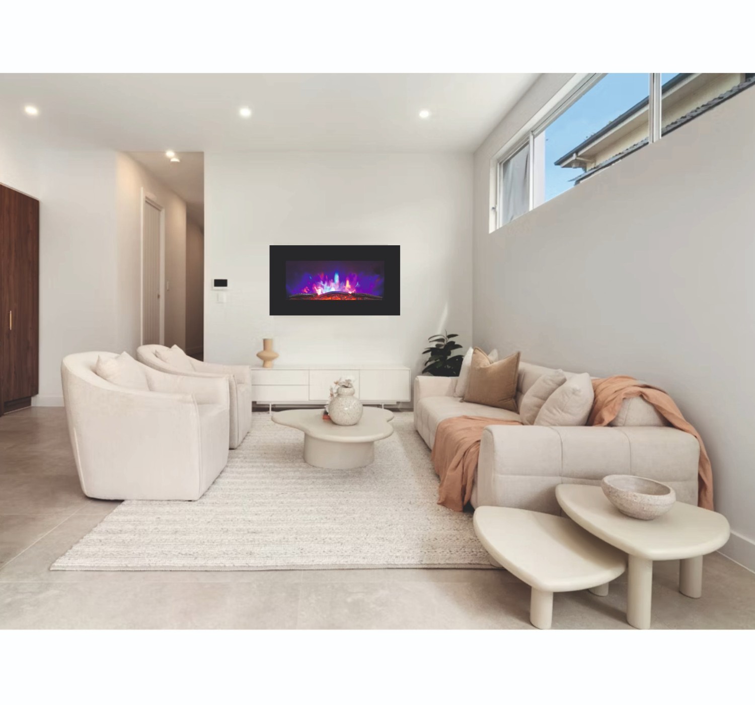 Ηλεκτρικό Τζάκι Επιτοίχιο EX200-SLIM3D7K etzaki.gr 03